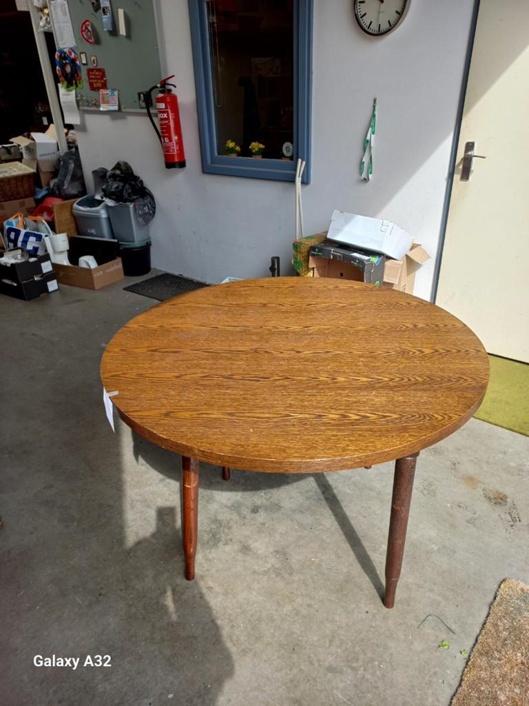 Ronde tafel110cm - Klassiek design, Ophalen, Gebruikt, Klassiek, Rond