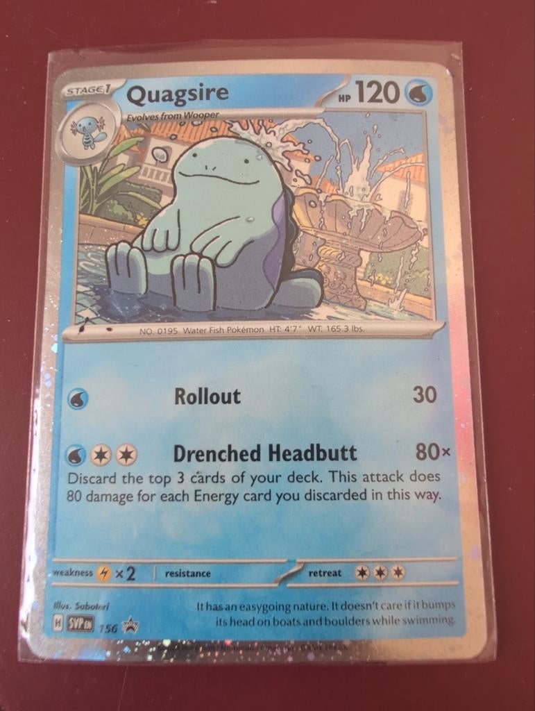 Quagsire Pokémon kaart, Ophalen of Verzenden, Zo goed als nieuw