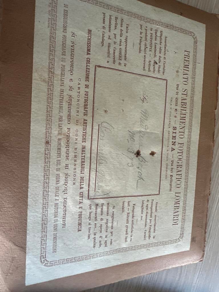Historische foto's en ansichtkaarten van Lombardi, Siena, Gebruikt, Foto, Ophalen of Verzenden, Gebouw
