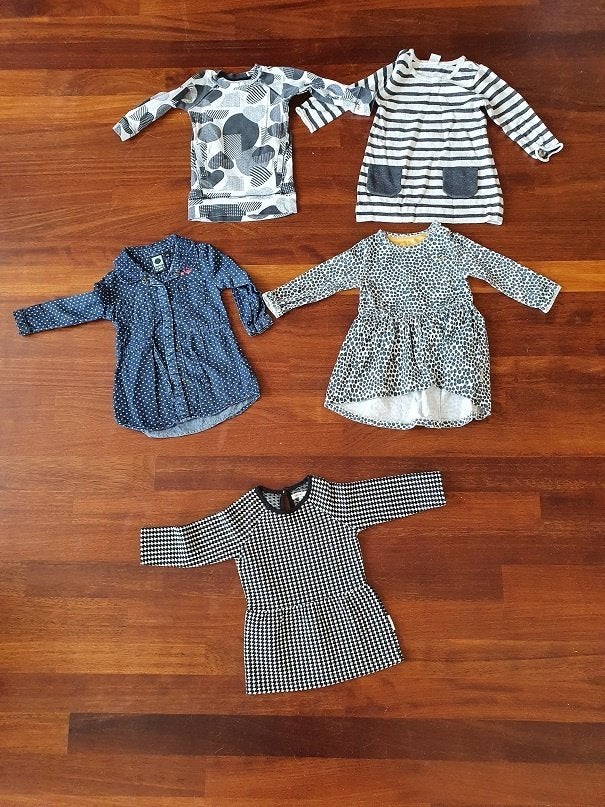 325  /   Groot kledingpakket maat 74, Ophalen of Verzenden, Gebruikt, Meisje, Jurkje of Rokje