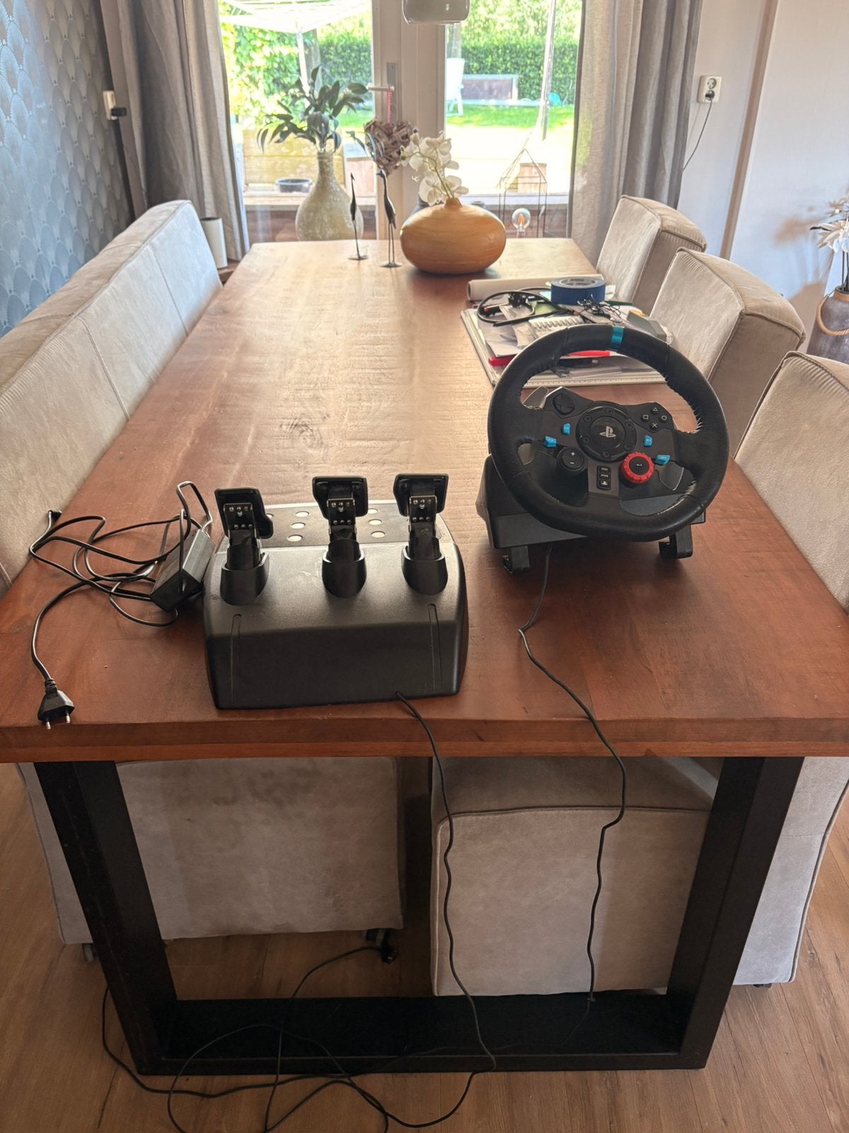 Logitech G29 Racing Wheel + Pedalen - Compleet - Nette staat, Ophalen, Gebruikt, Stuur of Pedalen, PlayStation 4