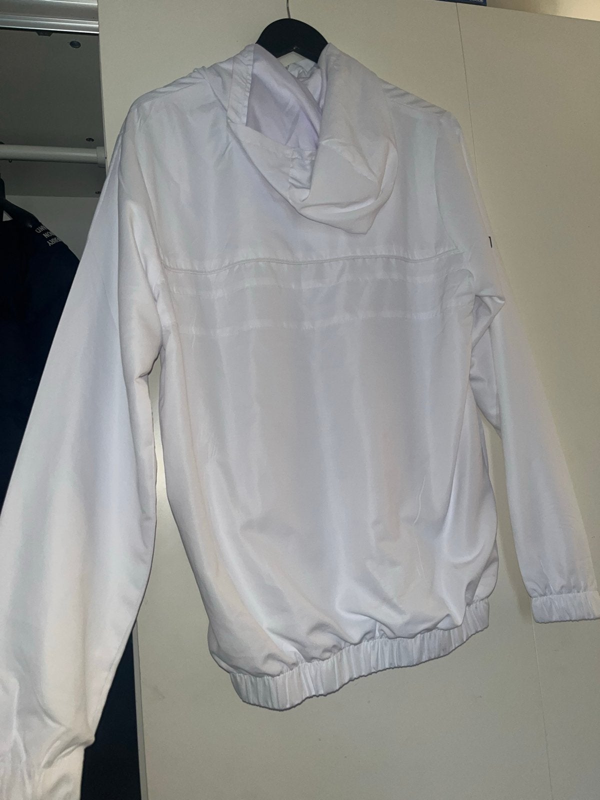 Lacoste vest Wit Maat L, Ophalen of Verzenden, Zo goed als nieuw, Maat 52/54 (L), Wit