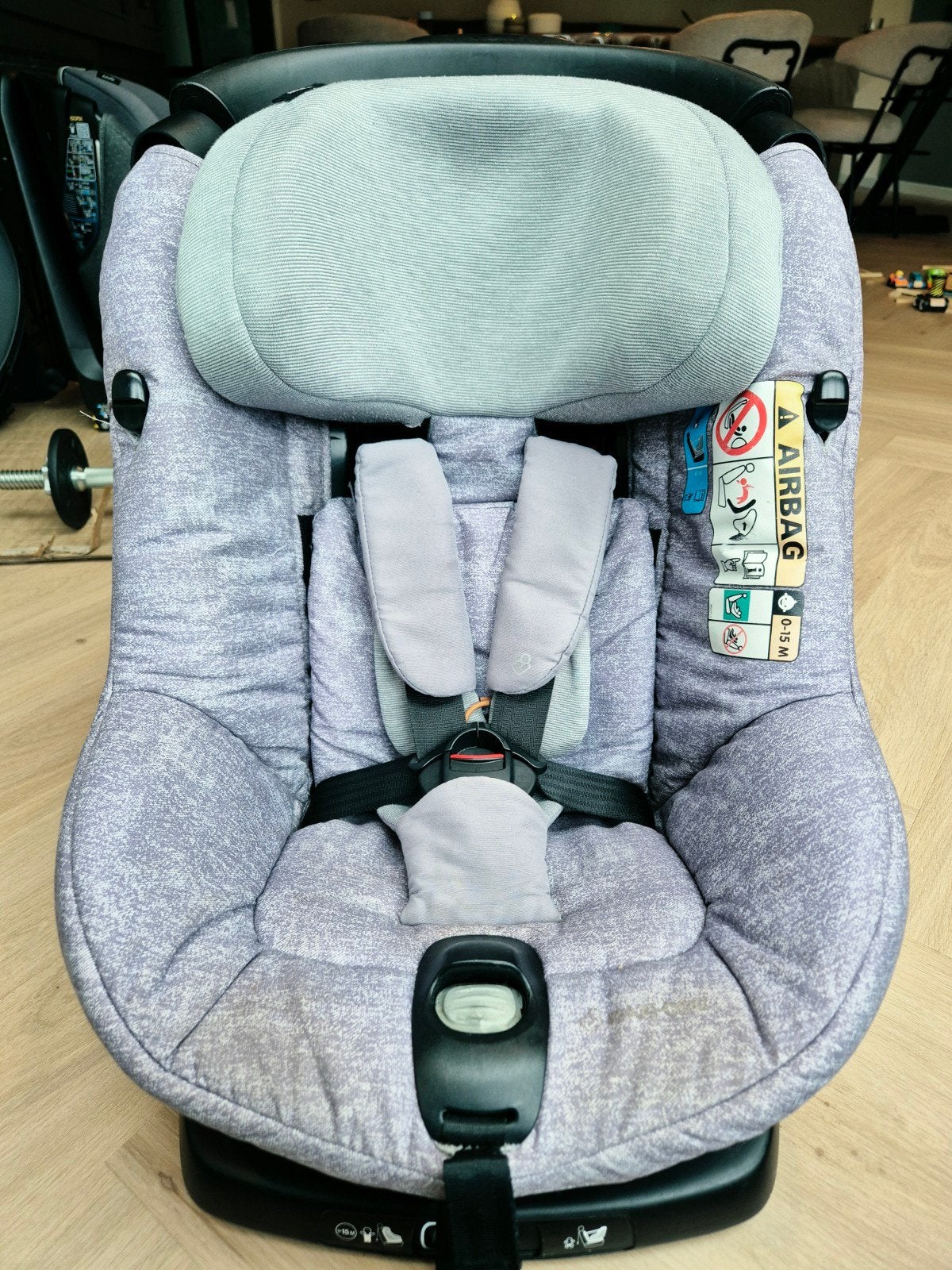 Maxi-Cosi AxissFix i-Size Autostoel Nomad Grey, Ophalen, Verstelbare rugleuning, 0 t/m 18 kg, Zo goed als nieuw