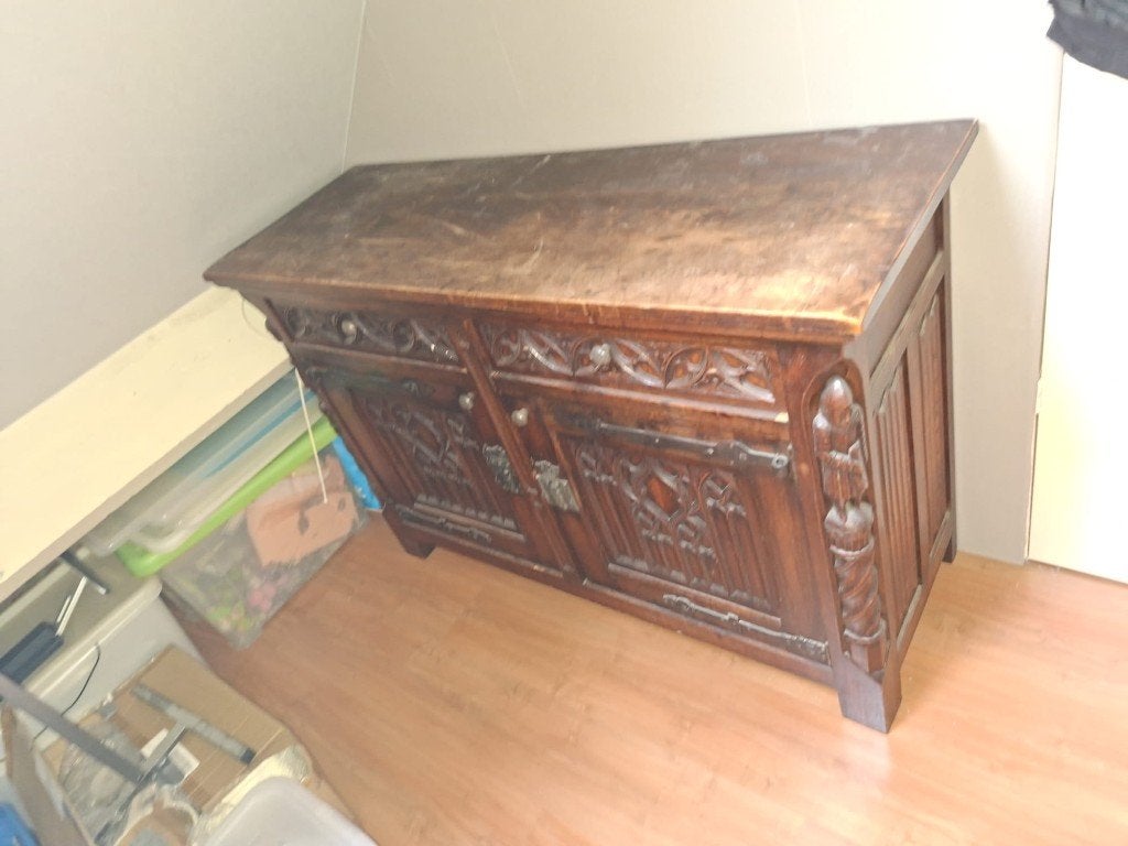 Oude Antiek Dressoir, Ophalen, Gebruikt, 25 tot 50 cm, 100 tot 150 cm