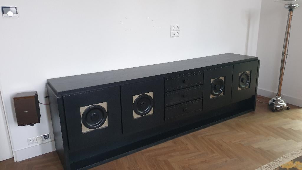 Brutalist dressoir van De Coene, Belgïe, de jaren ‘70, Ophalen, Gebruikt, Met deur(en), Brutalistisch