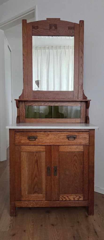 jugendstil / art nouveau wastafelkast / commode, Antiek en Kunst, Ophalen