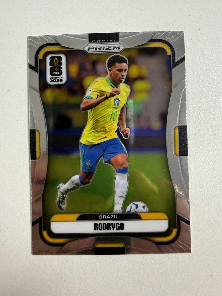 94 Rodrygo Prizm World Cup 2026, Verzamelen, Ophalen of Verzenden, Nieuw, Buitenlandse clubs, Poster, Plaatje of Sticker