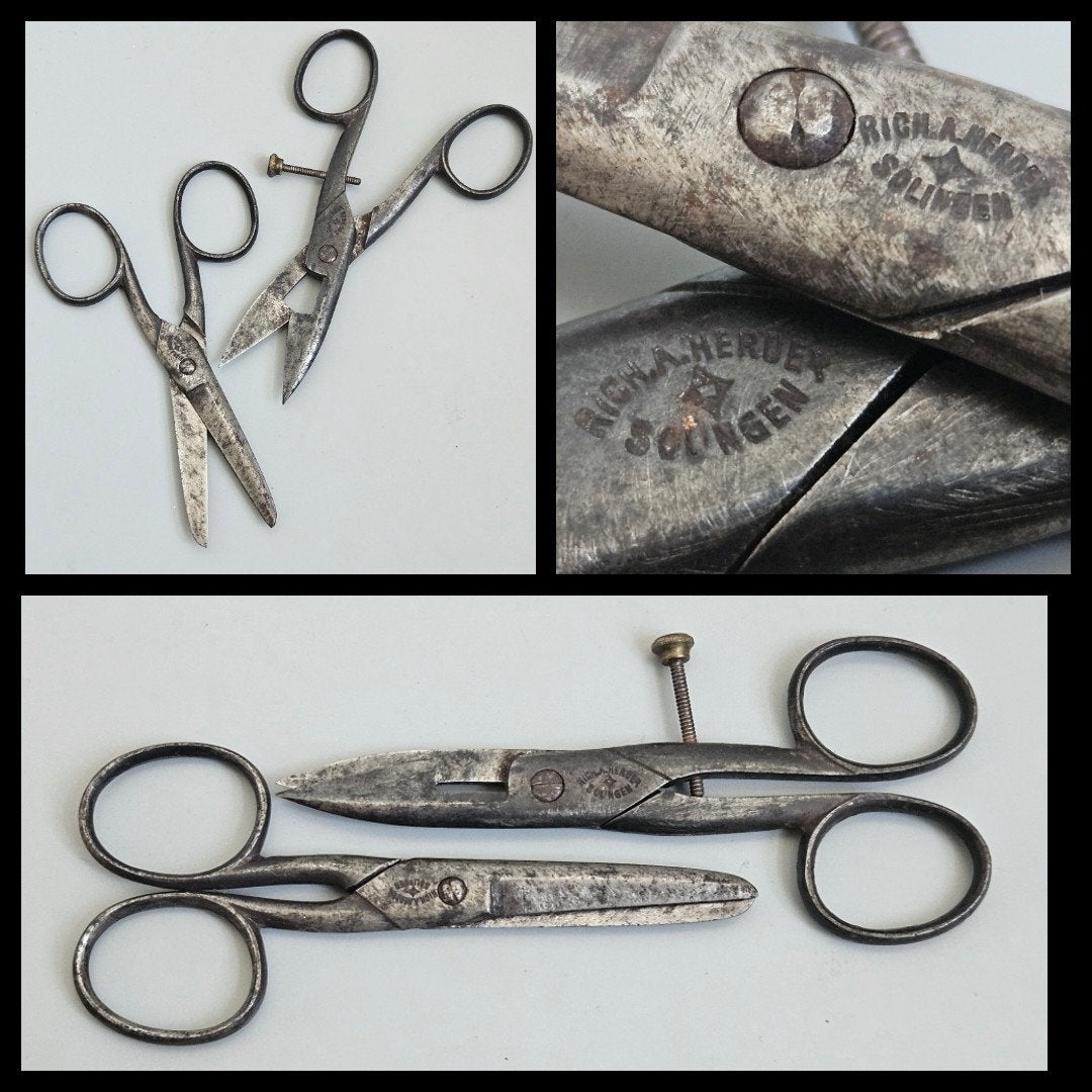 Duitsland,  twee vintage stalen schaartjes, Richard Herder., Ophalen of Verzenden