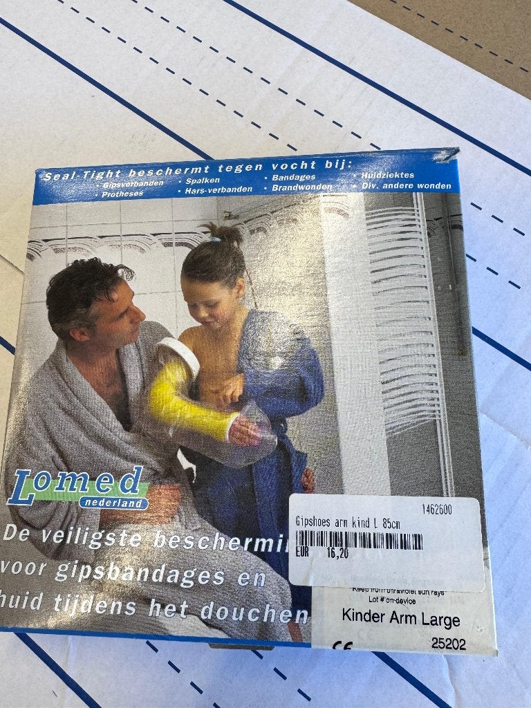 Gips & Bandage beschermhoes van Lomed voor kinderarm large, Ophalen of Verzenden, Zo goed als nieuw