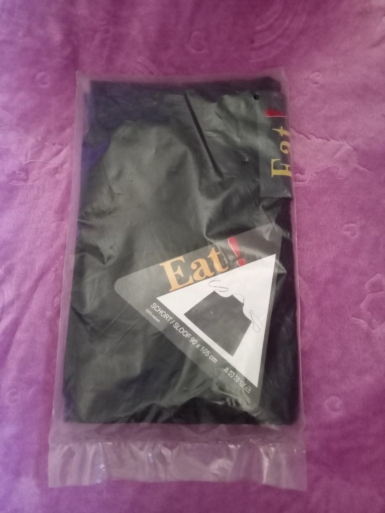 NIEUW ZWART KEUKENSHORT MET EAT ! EROP, Ophalen, Nieuw, Zwart, Schort
