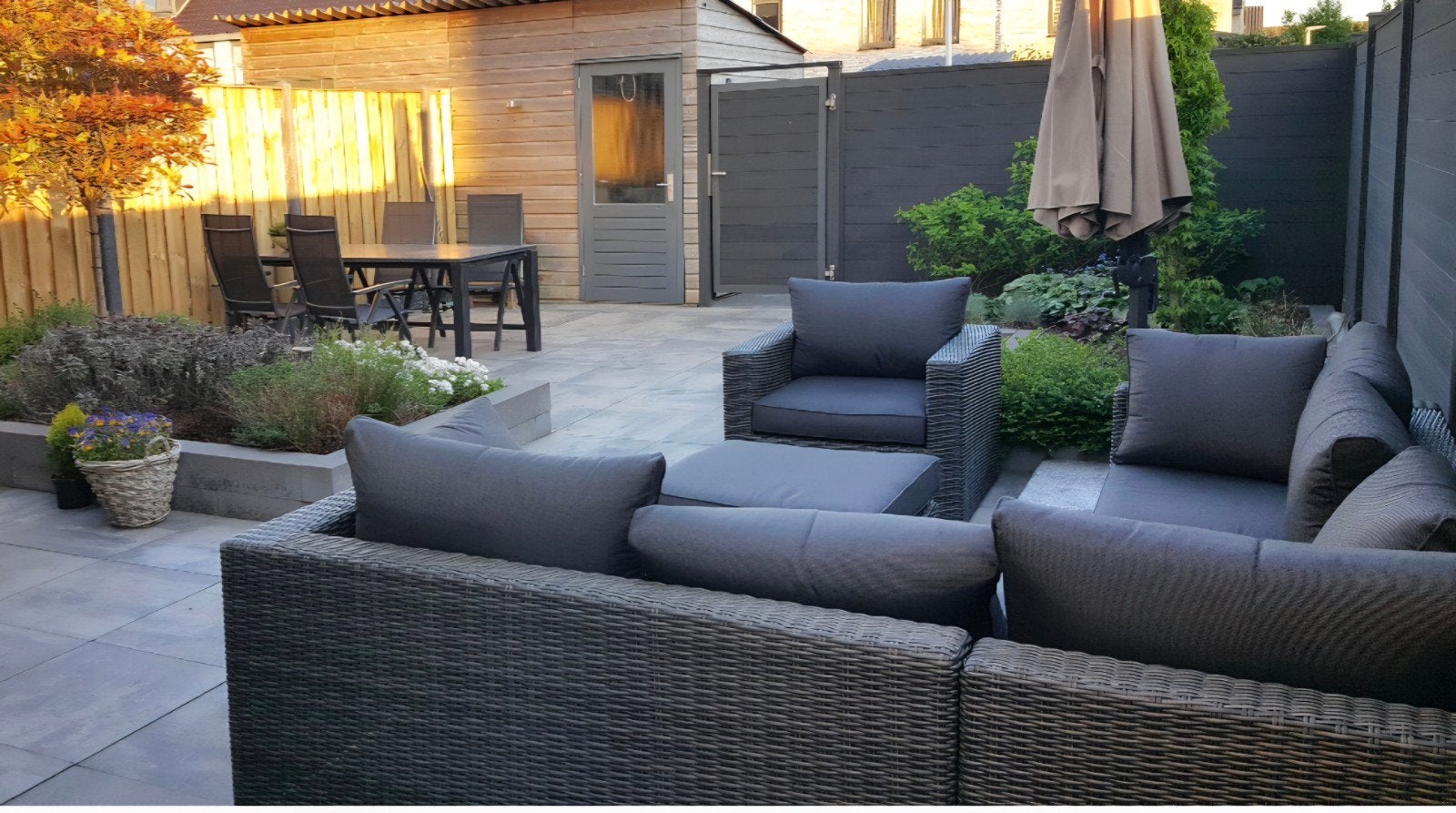 Loungeset Garden Impressions, Tuin en Terras, Ophalen, Gebruikt, Wicker, Bank