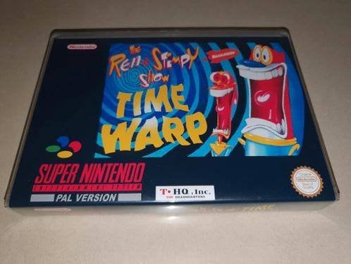 The Ren & Stimpy Show Time Warp SNES Game Case, Avontuur en Actie, Verzenden, 1 speler, Zo goed als nieuw