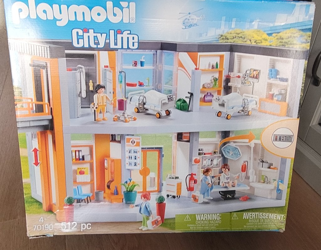 Playmobil Ziekenhuis 70190, Ophalen, Gebouw, Complete set, Zo goed als nieuw