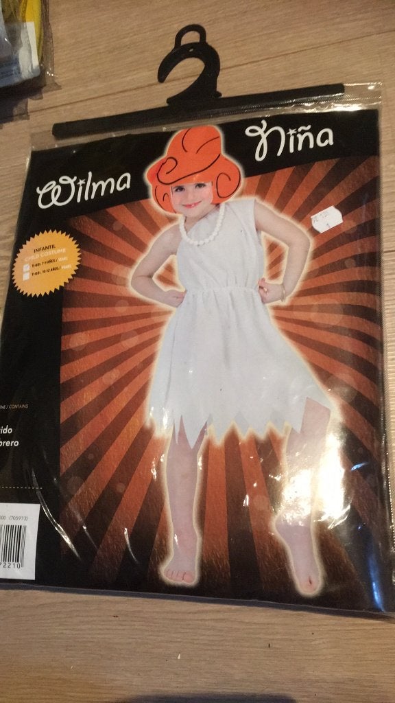 Kostuum Wilma flinstones 7-9 jaar	€ 2,50, Ophalen of Verzenden, Jongen of Meisje