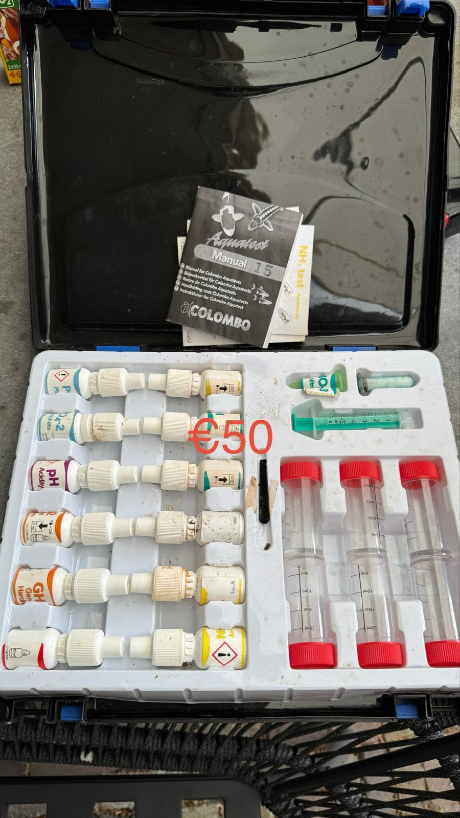 Colombo watertest box voor vijverwater, Ophalen, Gebruikt, Overige typen, Overige merken
