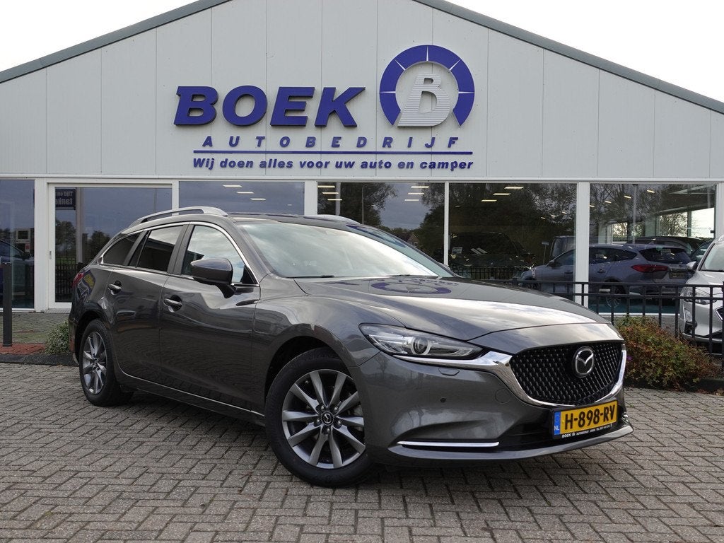 Mazda 6 Sportbreak 2.0 SkyActiv-G 165PK Comfort AUTOM. | HUD, Auto's, Mazda, 1998 cc, Stof, Gebruikt, 4 cilinders