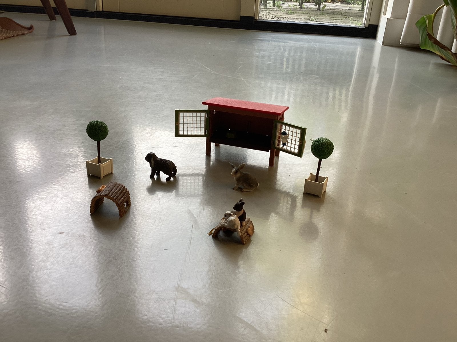 Schleich konijnen verblijf, Ophalen of Verzenden, Gebruikt, Jongen of Meisje