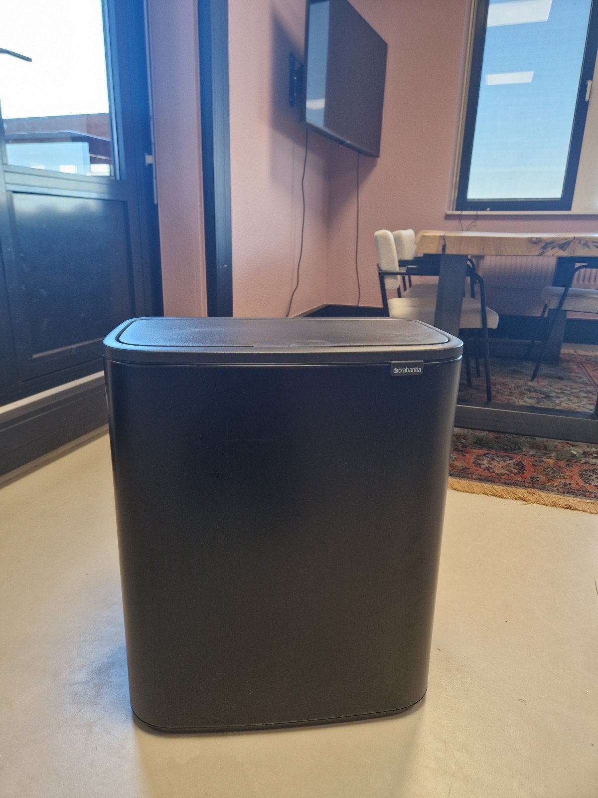 Brabantia Bo Touch Bin Hi 2x30L - Afvalscheiding, Ophalen, Kunststof, 40 liter of meer, Zo goed als nieuw