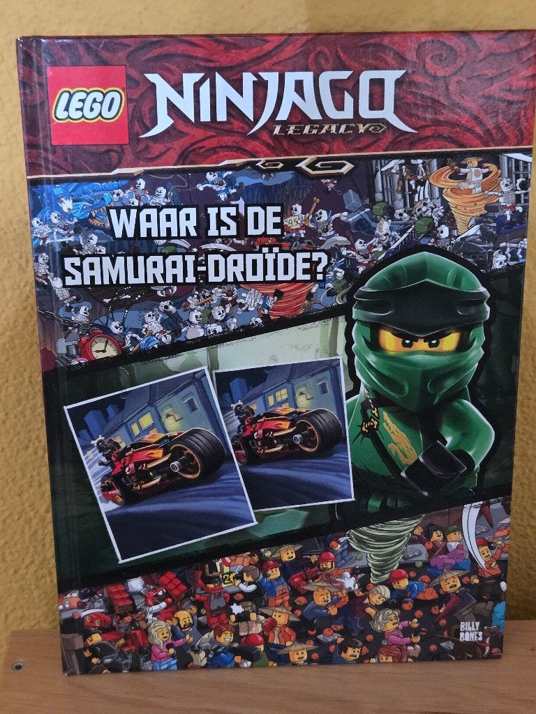 LEGO Ninjago Zoekboek 'Waar is de Samurai-droïde?', Fictie algemeen, Billy Bones, Ophalen of Verzenden, Zo goed als nieuw