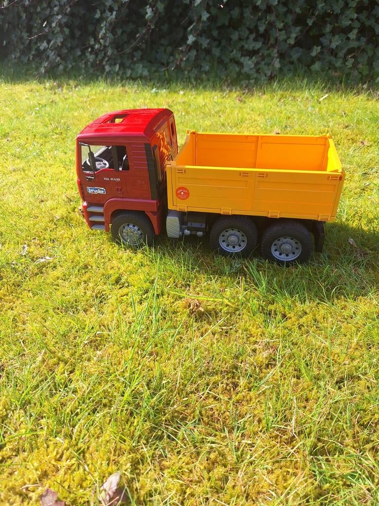 Bruder MAN Vrachtwagen met Kiepbak - Speelgoed, Ophalen of Verzenden, Gebruikt