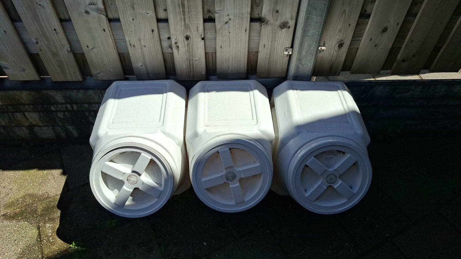 Stapelbare voedselopslag containers (3x) voor paard of hond, Ophalen of Verzenden