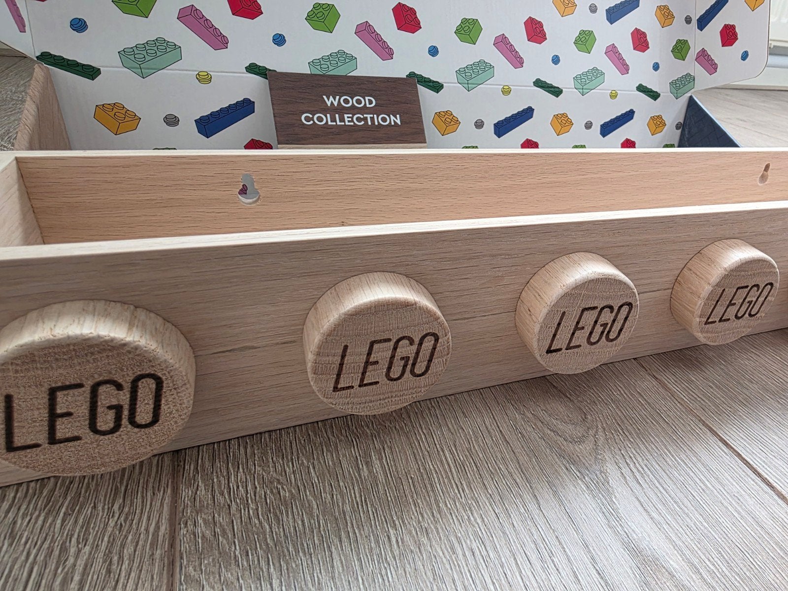 Lego houten boekenplank. nieuw in doos, Ophalen of Verzenden, Nieuw, Wanddecoratie