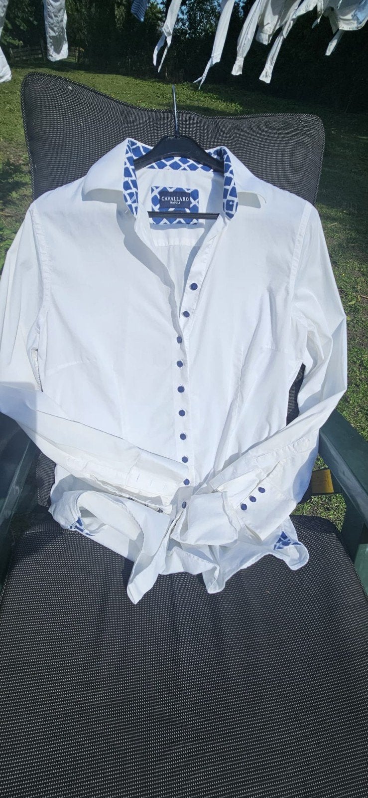 Witte Cavallaro blouse maat XL (valt als L), Wit, Cavallaro, Maat 42/44 (L), Ophalen of Verzenden