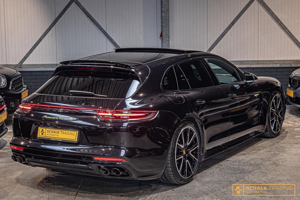 Porsche Panamera Sport Turismo 4.0 Turbo S E-Hybrid|Pano|Cer, Auto's, Porsche, Automaat, Gebruikt, Zwart, Vierwielaandrijving