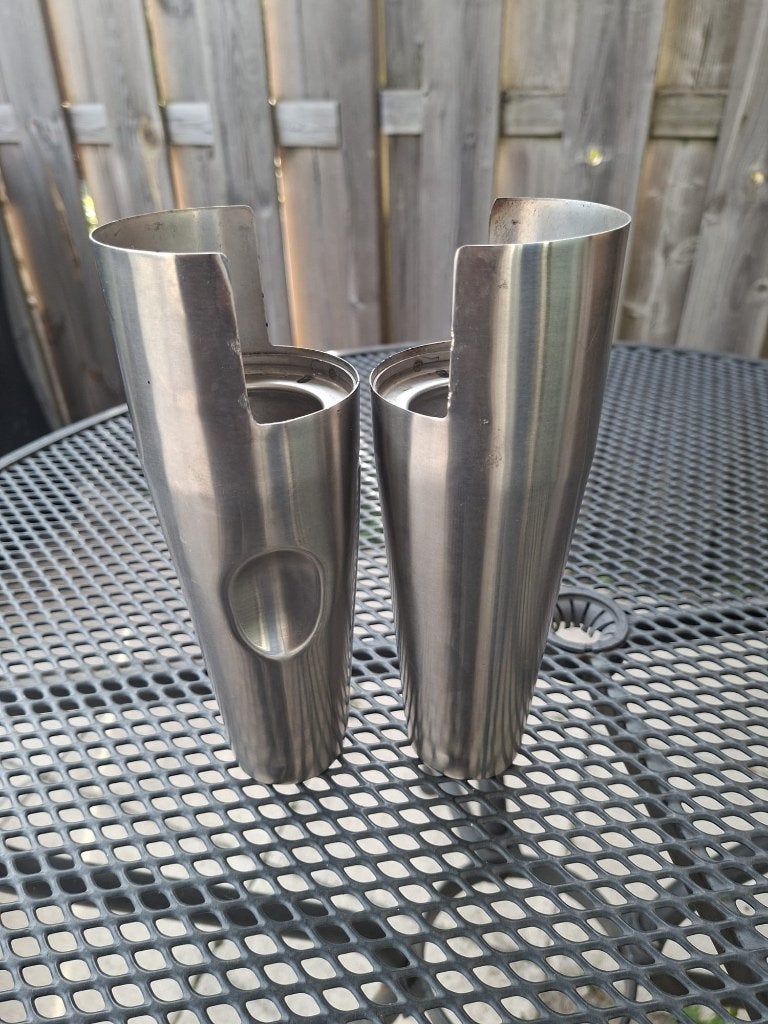 Yamaha DragStar XVS 1100 RVS voorvork tubes Cover Set, Ophalen of Verzenden, Gebruikt