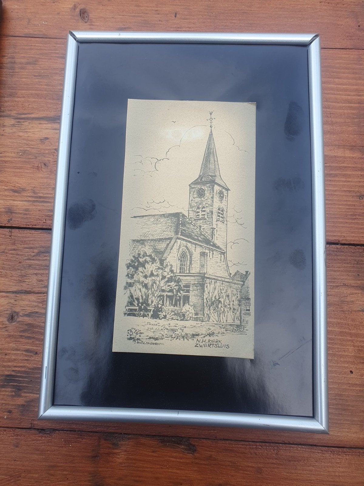 Litho NH kerk Zwartsluis Kokie Molsbergen, Ophalen