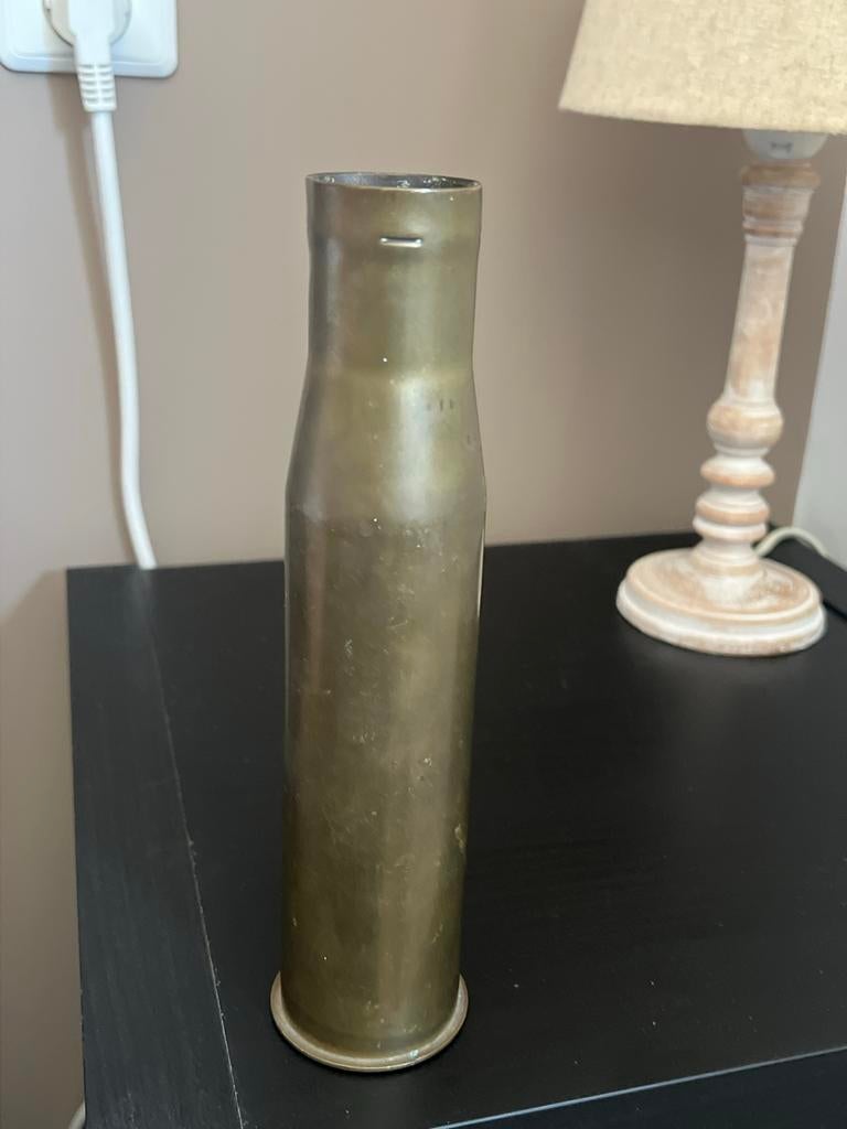 Originele WO2 Amerikaanse 37mm M16 huls, 1942 FA, Ophalen of Verzenden, Landmacht, Amerika, Hulzen of Bodemvondsten