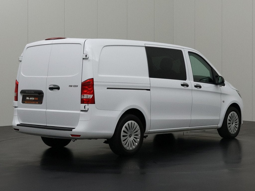 Mercedes-Benz Vito 119CDi Automaat Lang Dubbele Cabine | Led, Auto's, Bestelauto's, Automaat, Gebruikt, 2000 kg, Wit