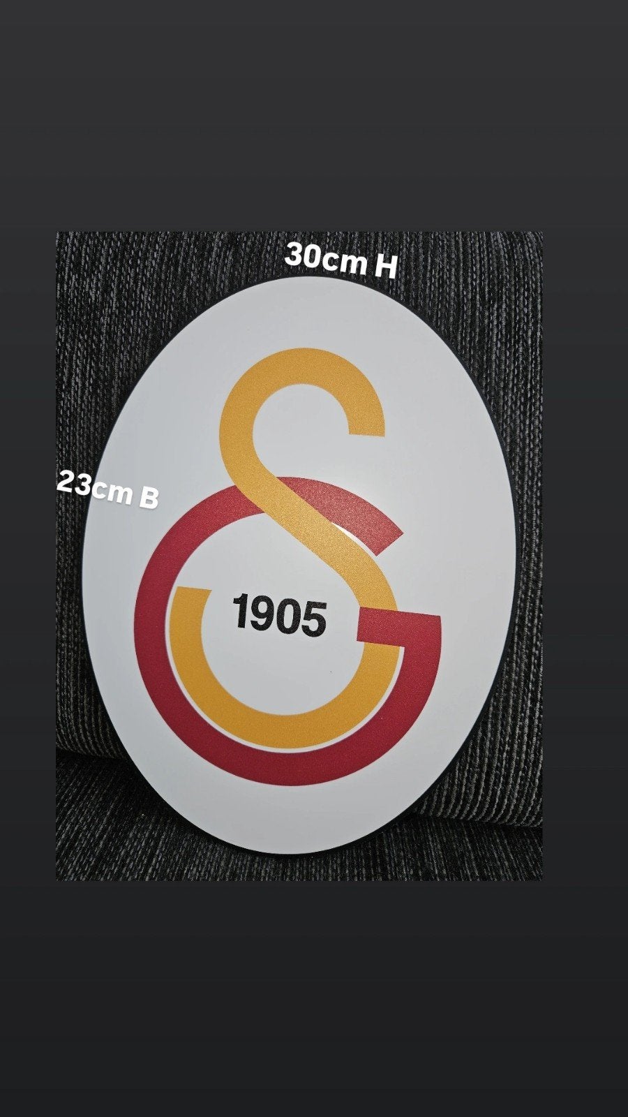 Galatasaray Logo 23x30cm - Zo goed als nieuw, Ophalen of Verzenden, Zo goed als nieuw