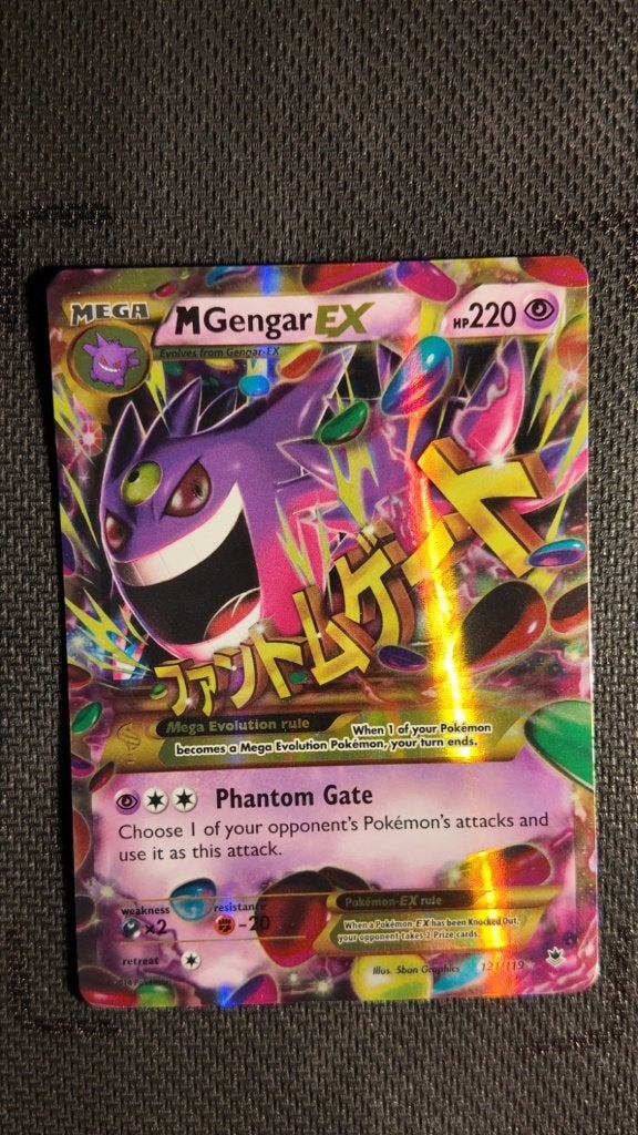 M Gengar-EX 121 Phantom Forces | Pokemon kaart, Ophalen, Zo goed als nieuw, Losse kaart, Foil