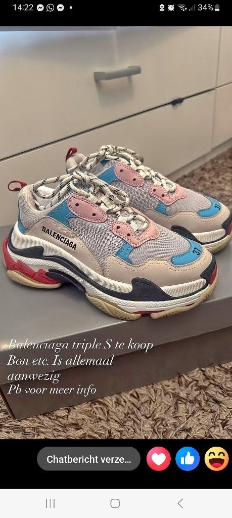 Balenciaga triple s, Kleding | Dames, Ophalen, Balenciaga, Overige kleuren, Nieuw