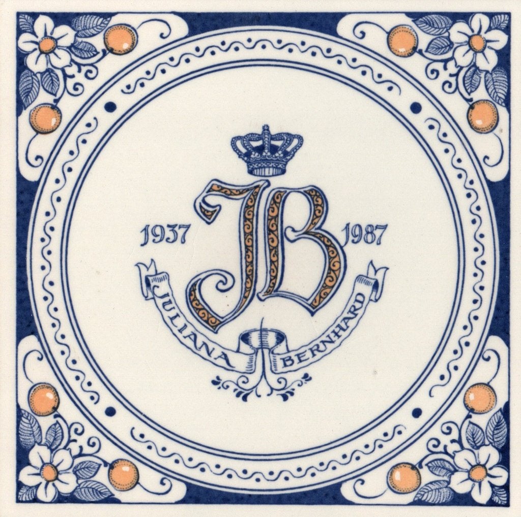 Delfts Schoonhoven Holland Handmade tegel Juliana Bernhard, Ophalen of Verzenden, Nieuw