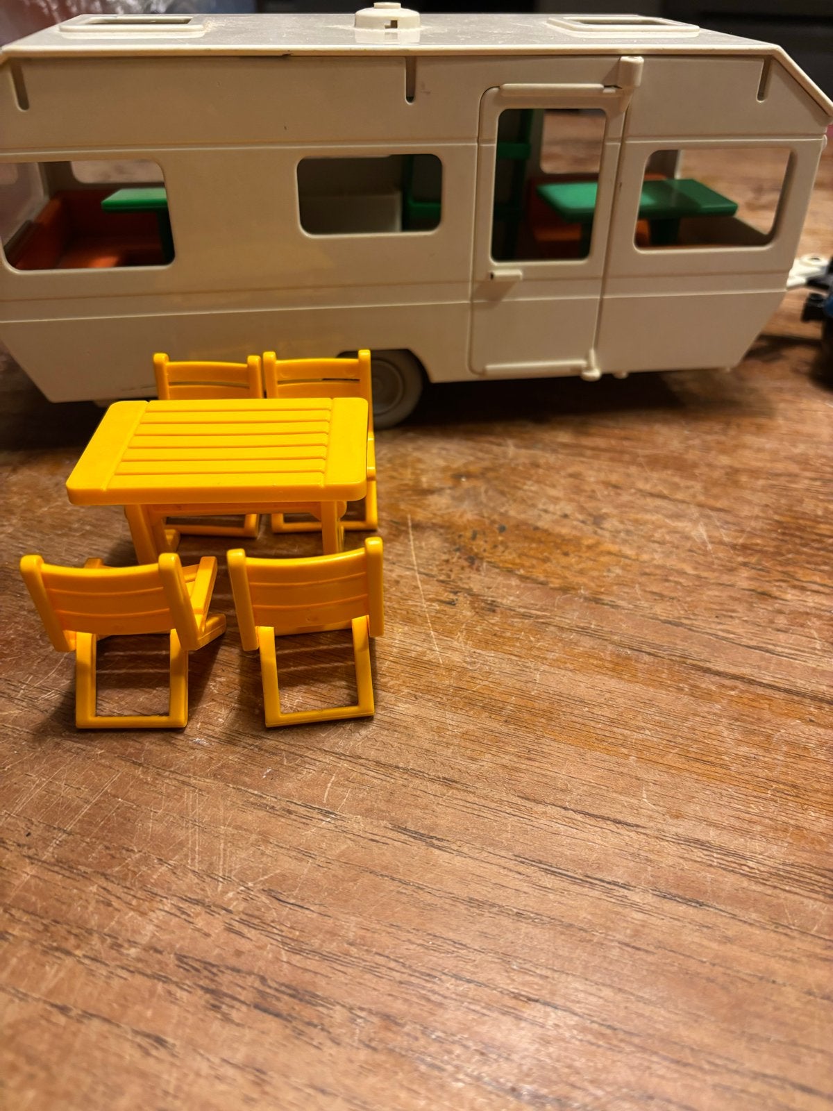 Vintage Playmobil Camper met Auto en Meubels, Kinderen en Baby's, Gebruikt, Complete set, Voertuig, Ophalen of Verzenden