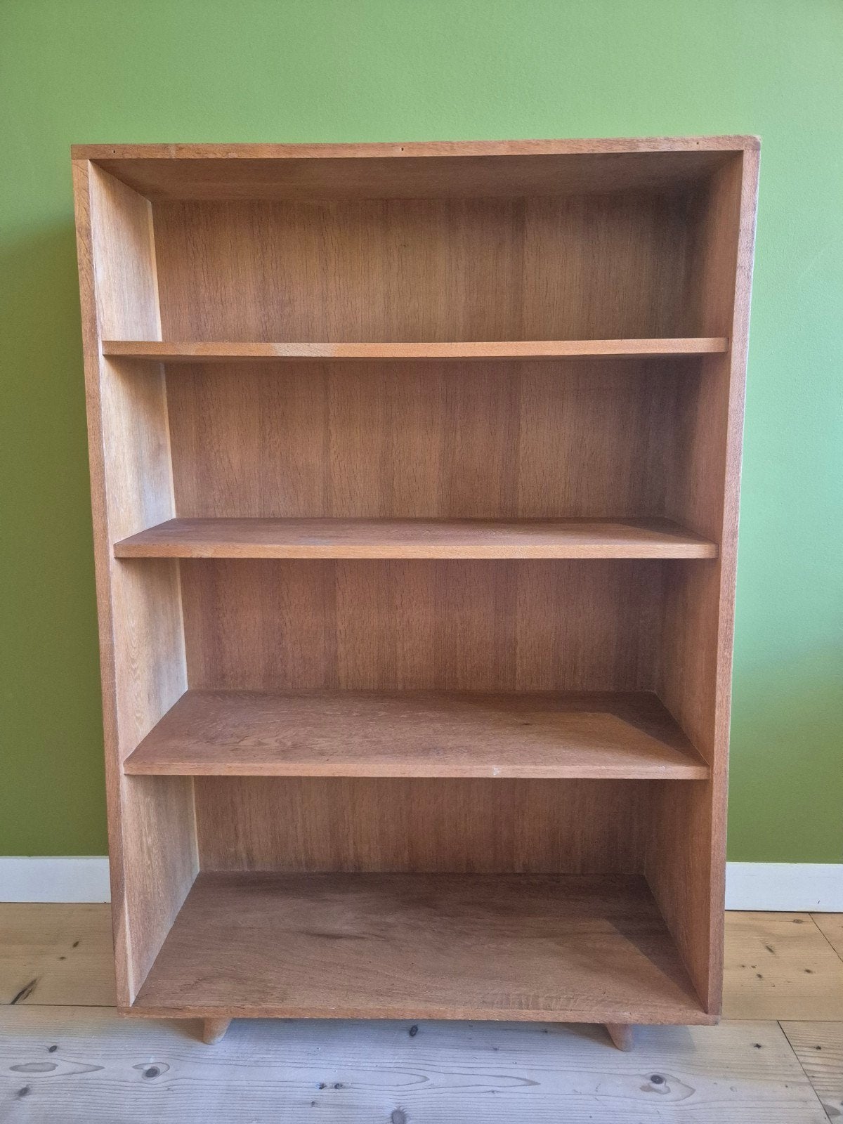 Vintage massief eiken boekenkast – Pastoe/Deens design stijl, Ophalen, Met plank(en), Gebruikt, 100 tot 150 cm