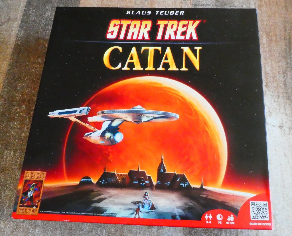 Catan Star Trek 999 games vanaf 10 jaar., Hobby en Vrije tijd, Een of twee spelers, Ophalen of Verzenden, Zo goed als nieuw, 999-games