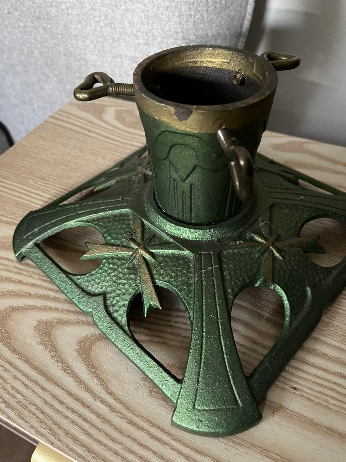 Antieke Gietijzeren Kerstboomstandaard Art Deco Jaren 20/30), Ophalen of Verzenden, Gebruikt