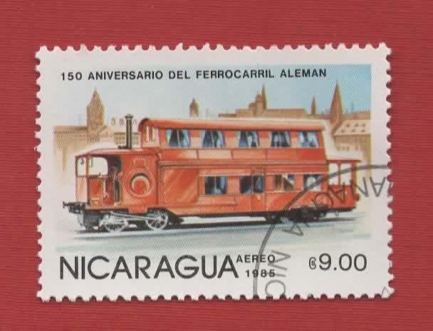 Treinen - Nicaragua - 2582 - gebr, Verzenden, Gestempeld, Treinen