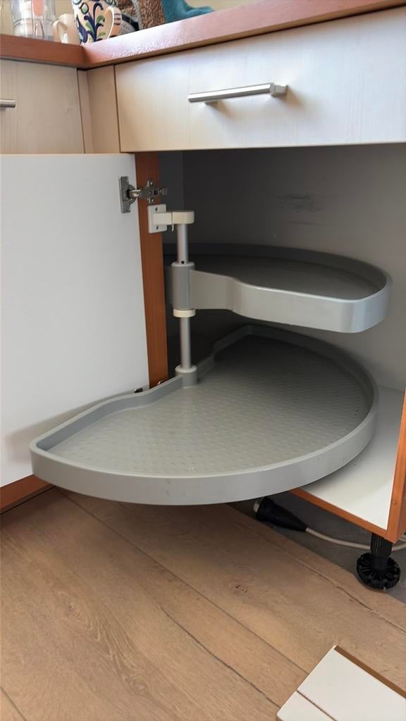 Carousel voor hoekkast keuken, grijs, Huis en Inrichting, Ophalen, 50 tot 100 cm, Zo goed als nieuw, Minder dan 100 cm