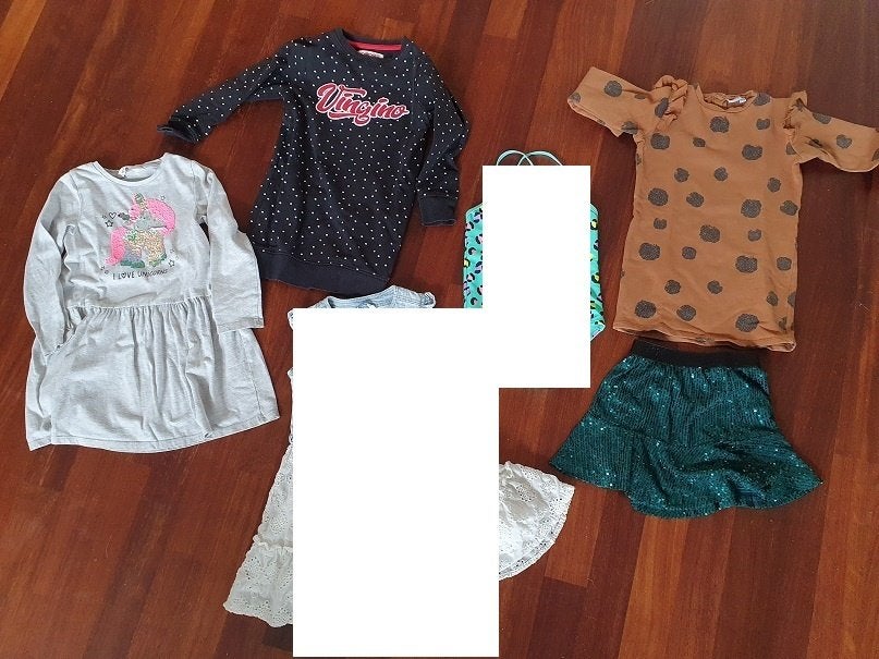 Meisjes kledingpakketjes, Ophalen of Verzenden, Gebruikt, Maat 110