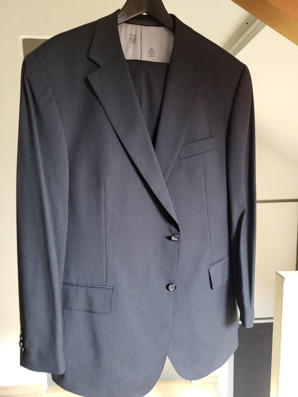 Desch Retro Style Pak - Donkerblauw met krijtstreep, Blauw, Ophalen of Verzenden, Zo goed als nieuw, Desch Retro Style