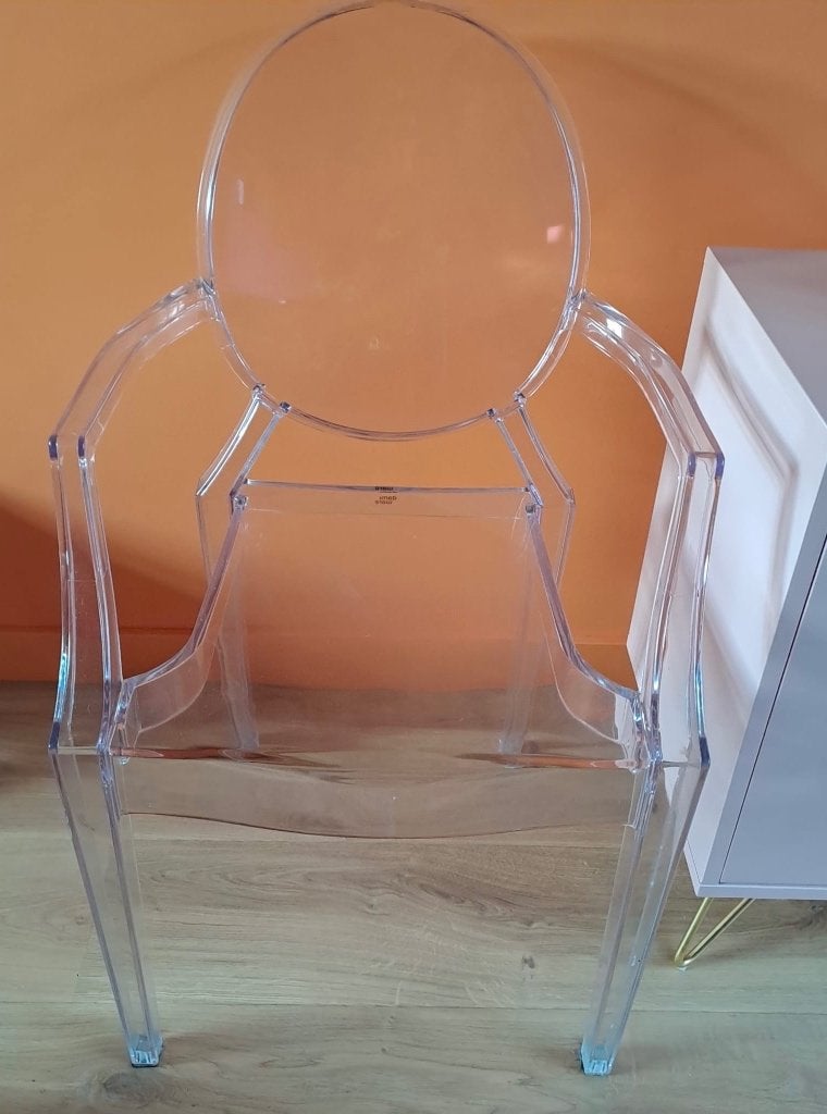 Lookalike Kartell Louis Ghost stoelen 6x, Ophalen, Kunststof, Gebruikt, Overige kleuren