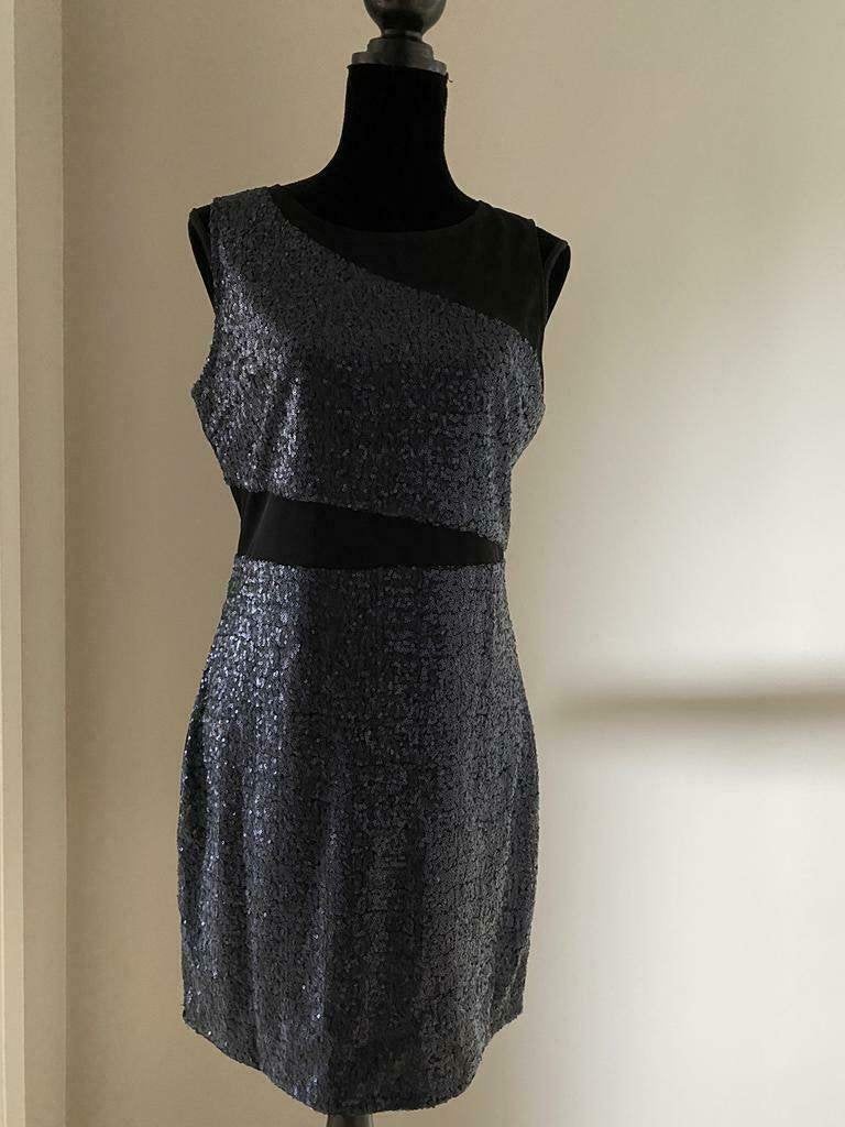 Jurk met pailletjes feest kerst, Kleding | Dames, Jurken, Overige kleuren, Zo goed als nieuw, Boven de knie, Ophalen