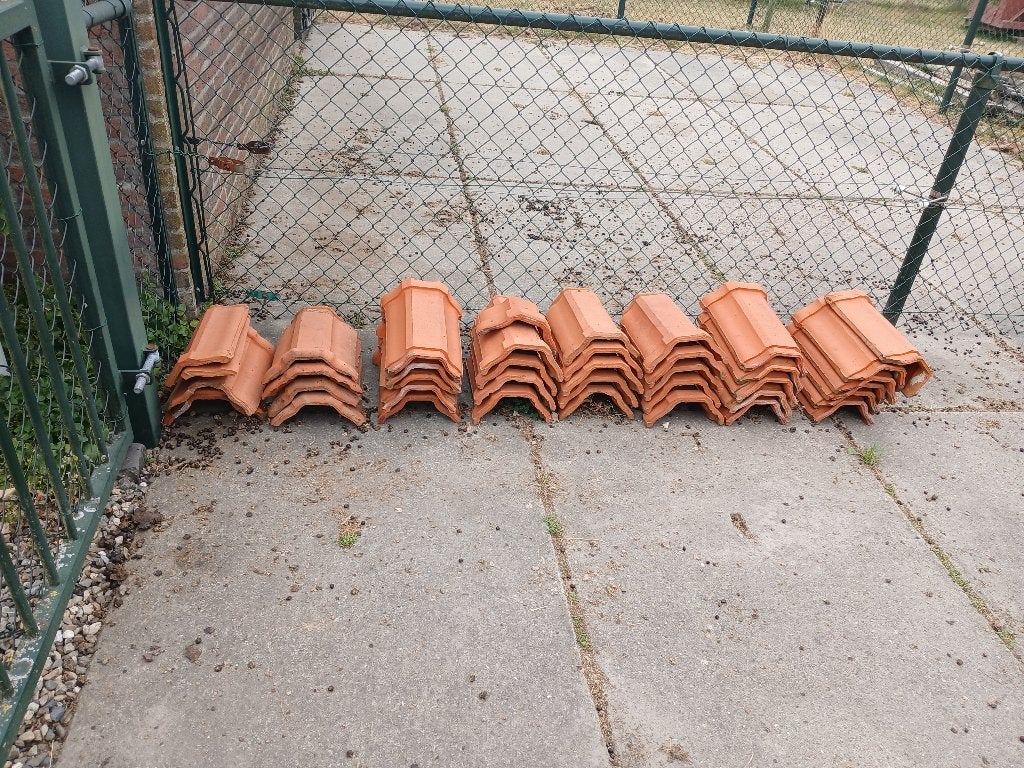 Nokpannen, Doe-het-zelf en Verbouw, Dakpannen en Dakbedekking, Ophalen, Gebruikt, Steen of Klei, Minder dan 5 m²