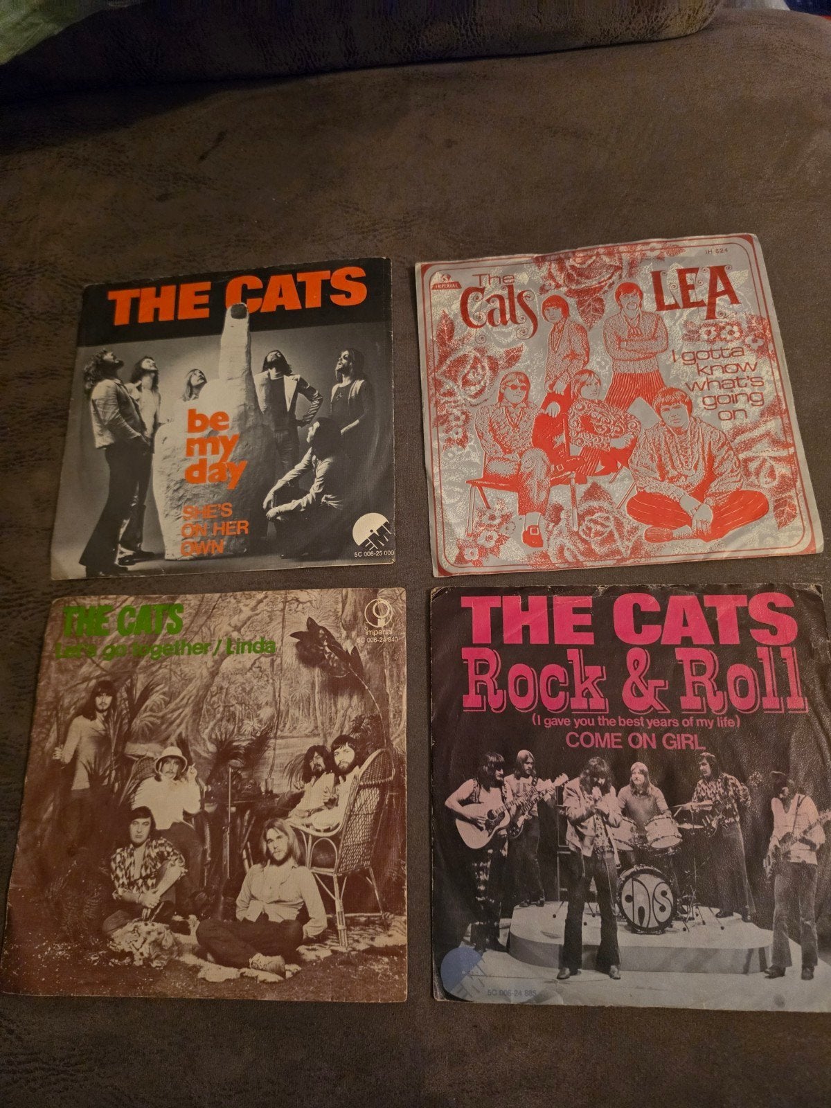 The Cats Vinyl Singles Collectie (4 stuks), Gebruikt, 7 inch, Pop, EP