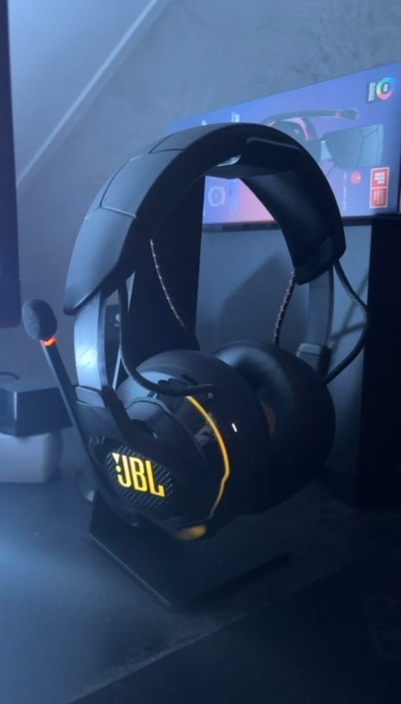 JBL Quantum 910 Wireless Gaming Headset + standaard, Computers en Software, Jbl quantum, Verzenden, Zo goed als nieuw, Draadloos