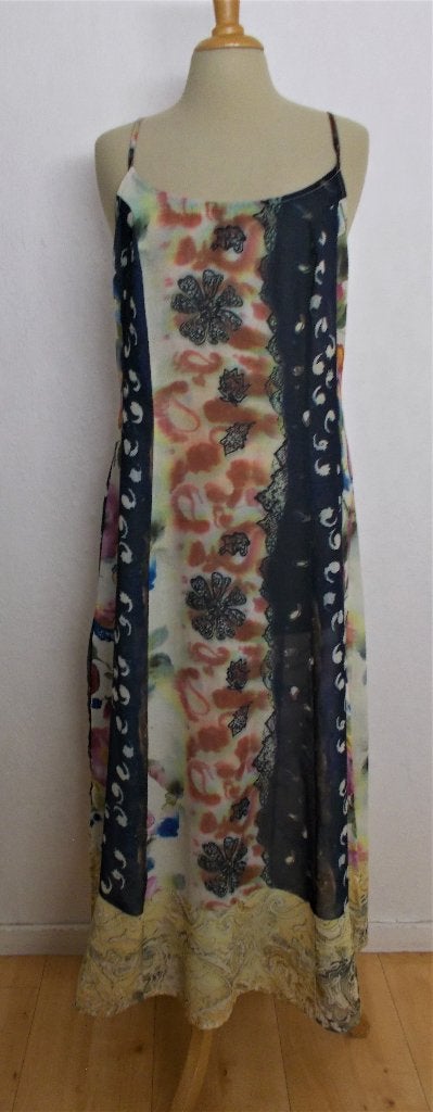 Ibiza/hippie leuke maxi print jurk! M, Maat 38/40 (M), Meerkleurig, Ophalen of Verzenden, Zo goed als nieuw